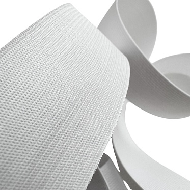 Эластичная лента (резинка) 4см  7701580 белый